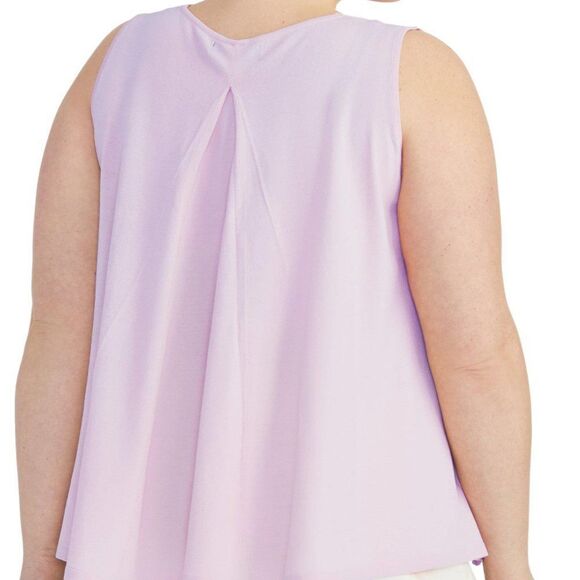 Rachel Roy V-Neck Knit Swing Top size 2X in Lavender - NEW - Picture 2 of 12